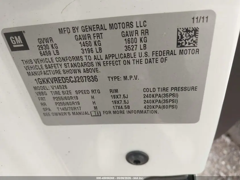 2012 GMC ACADIA SLT-1
