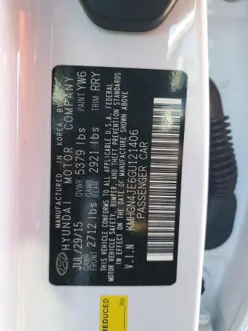 2016 HYUNDAI GENESIS 3.8L  