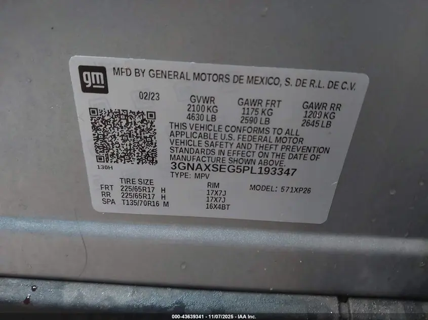 2023 CHEVROLET EQUINOX AWD LS