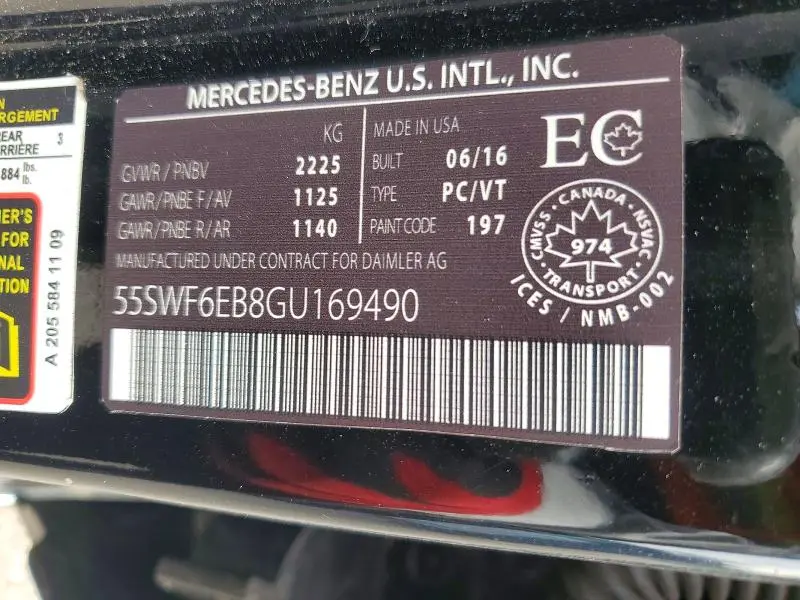 2016 MERCEDES-BENZ C 450 4MATIC AMG  