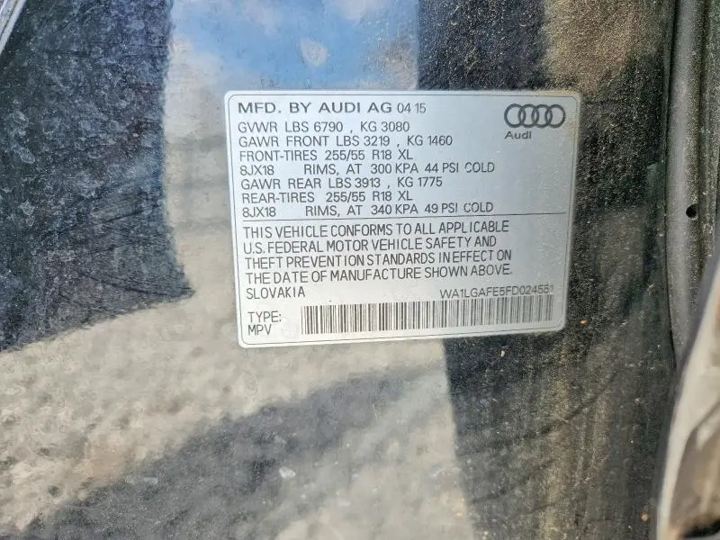 2015 AUDI Q7 PREMIUM PLUS  