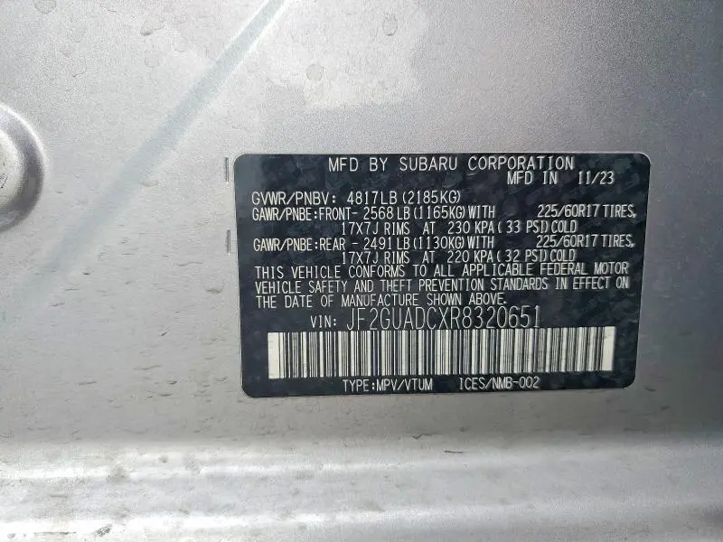 2024 SUBARU CROSSTREK PREMIUM  