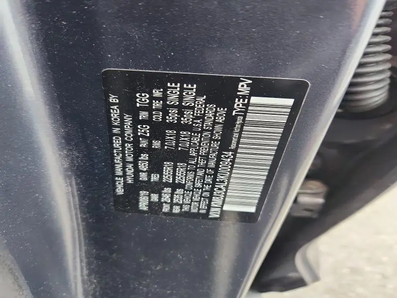 2019 HYUNDAI TUCSON SEL  