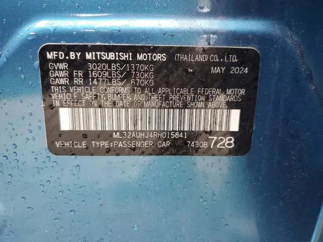 2024 MITSUBISHI MIRAGE ES