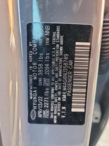 2022 HYUNDAI ELANTRA SEL  