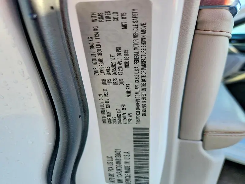 2021 JEEP GRAND CHEROKEE L OVERLAND  