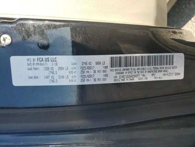 2016 CHRYSLER TOWN & COUNTRY TOURING  