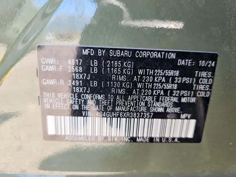 2024 SUBARU CROSSTREK SPORT  