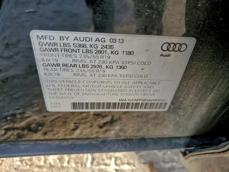 2013 AUDI Q5 PREMIUM PLUS  