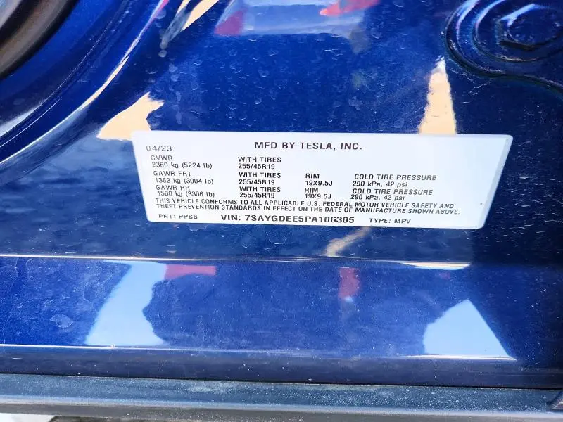 2023 TESLA MODEL Y   
