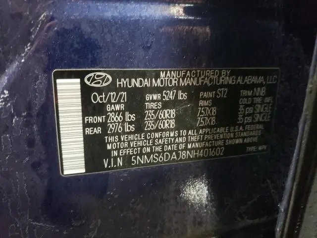 2022 HYUNDAI SANTA FE SEL