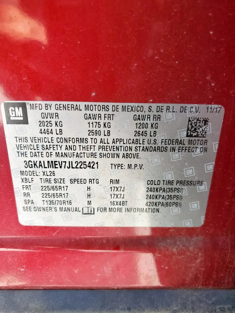 2018 GMC TERRAIN SLE  