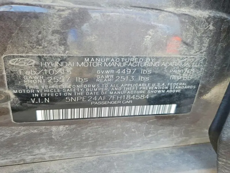 2015 HYUNDAI SONATA SE  