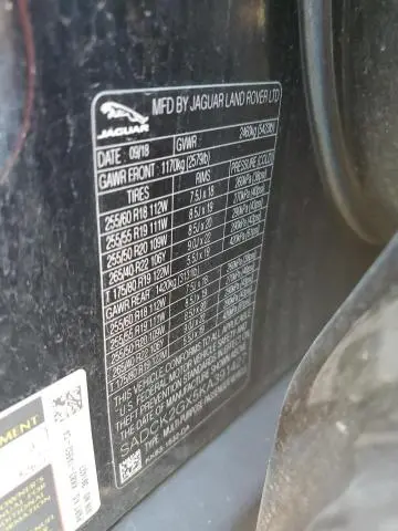 2019 JAGUAR F-PACE PRESTIGE  