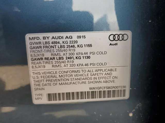 2016 AUDI Q3 PRESTIGE  