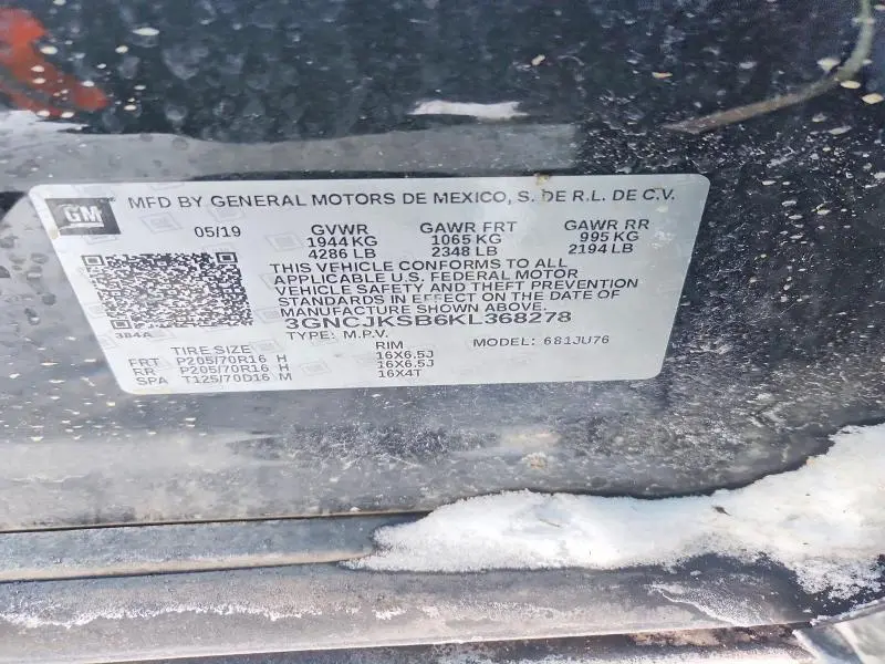 2019 CHEVROLET TRAX LS  