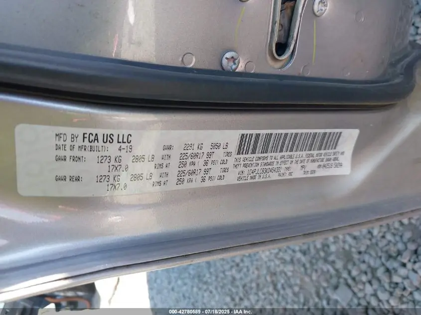 2019 JEEP CHEROKEE LATITUDE FWD