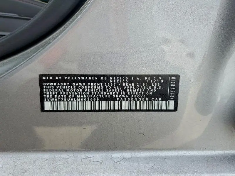 2020 VOLKSWAGEN JETTA GLI  