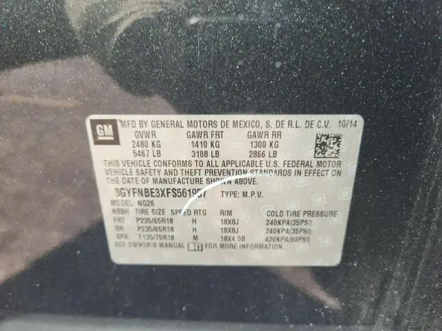 2015 CADILLAC SRX LUXURY COLLECTION  