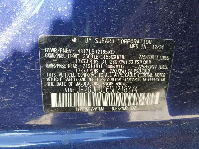 2025 SUBARU CROSSTREK PREMIUM