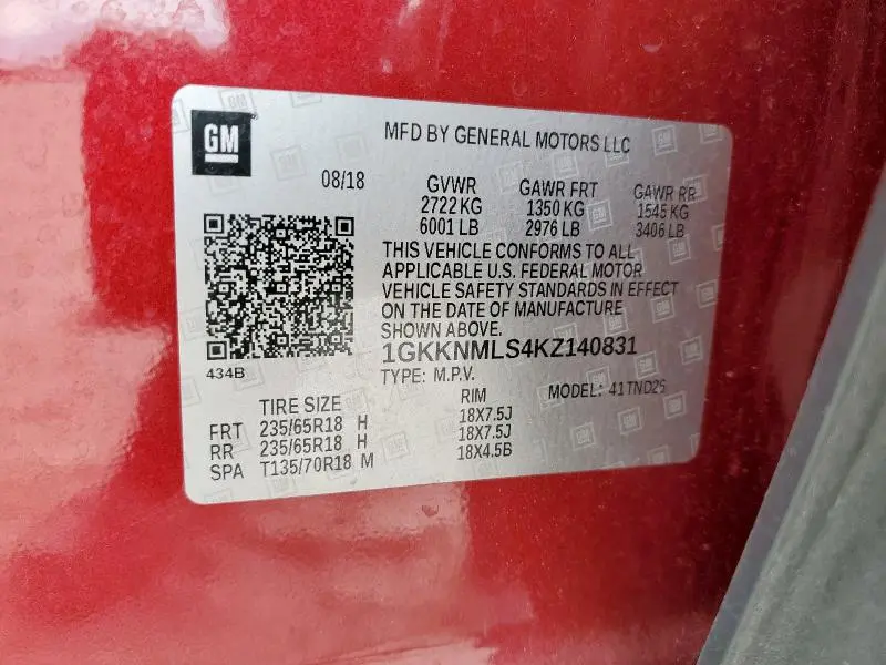 2019 GMC ACADIA SLT-1  