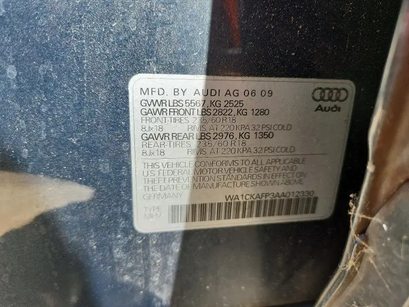 2010 AUDI Q5 PREMIUM  