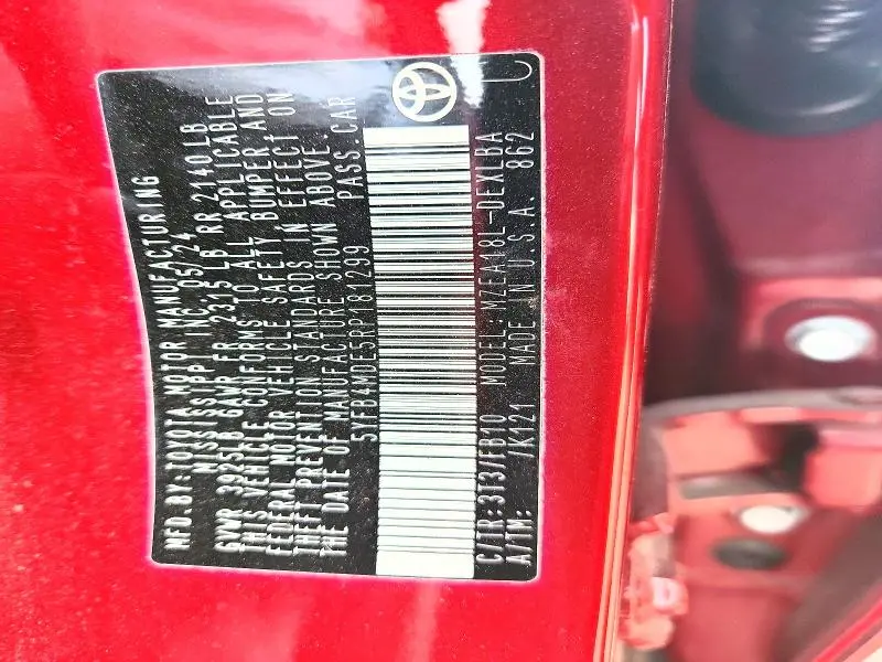 2024 TOYOTA COROLLA LE  