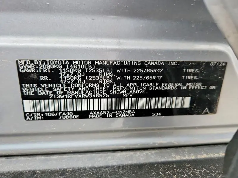 2024 TOYOTA RAV4 XLE  