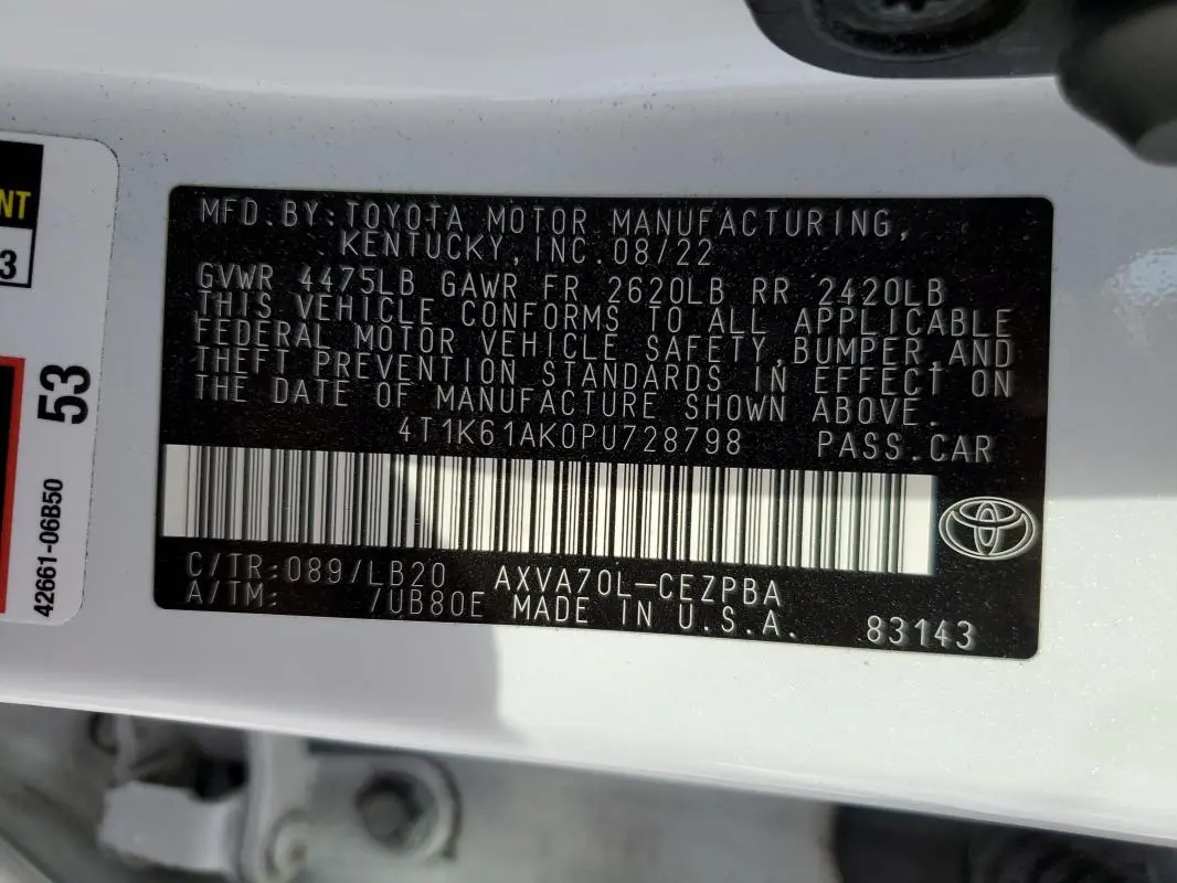 2023 TOYOTA CAMRY XSE  