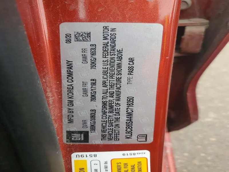 2021 CHEVROLET SPARK LS  