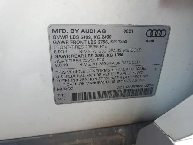 2021 AUDI Q5 PREMIUM PLUS  