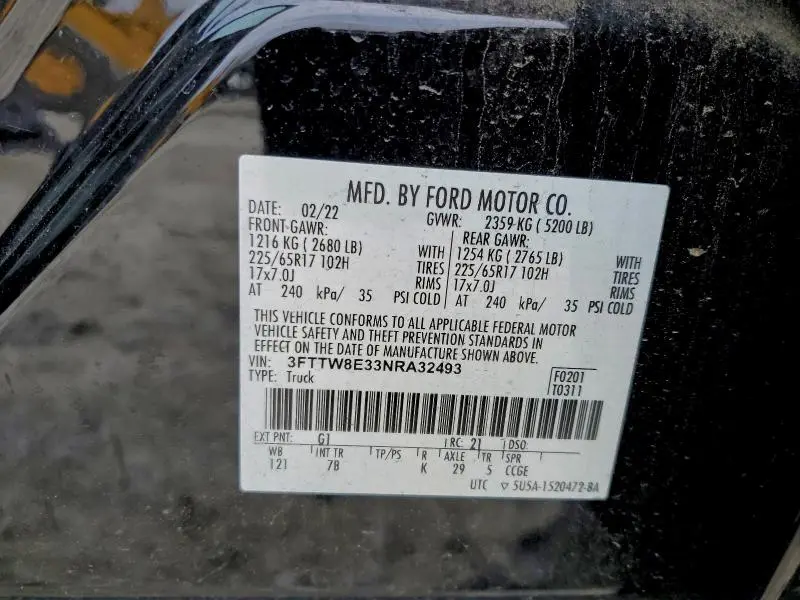 2022 FORD MAVERICK XL  