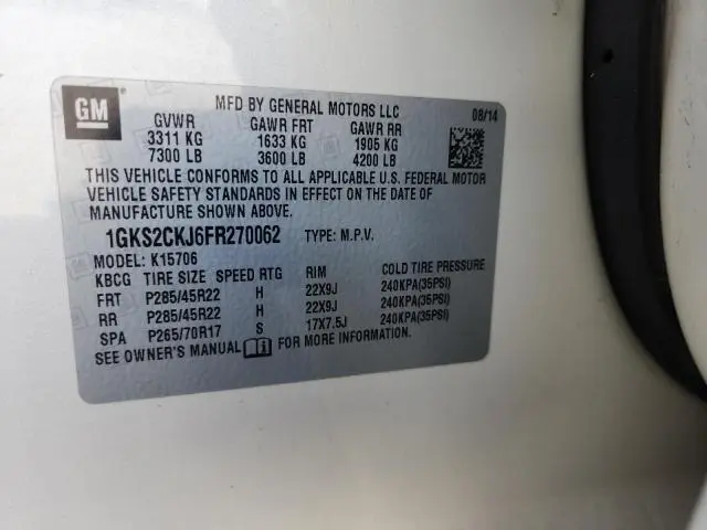 2015 GMC YUKON DENALI  