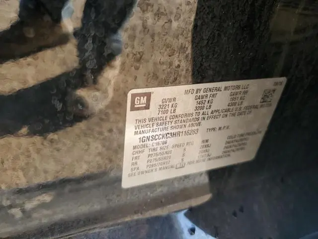 2017 CHEVROLET TAHOE C1500 PREMIER  