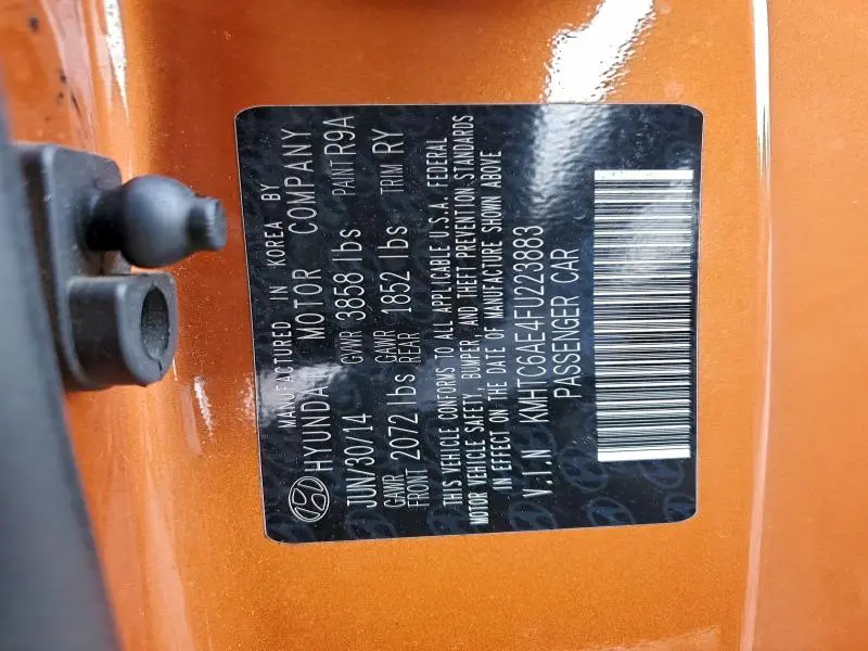 2015 HYUNDAI VELOSTER TURBO  