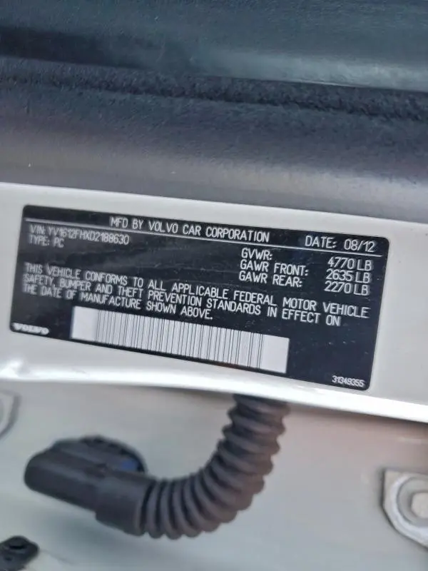 2013 VOLVO S60 T5  