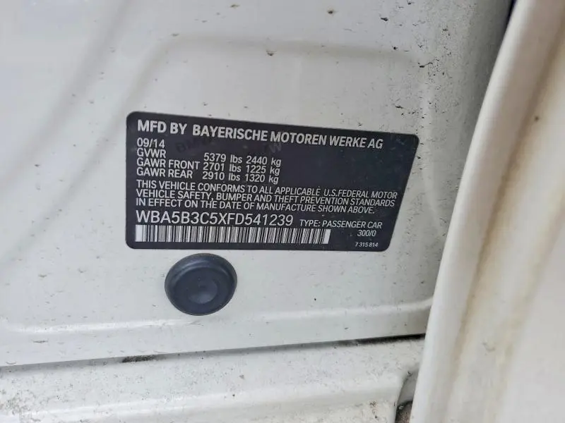 2015 BMW 535 XI  