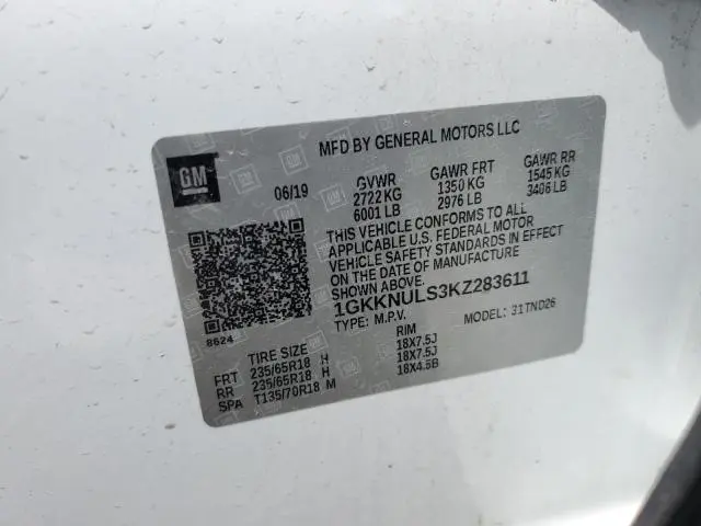 2019 GMC ACADIA SLT-1  