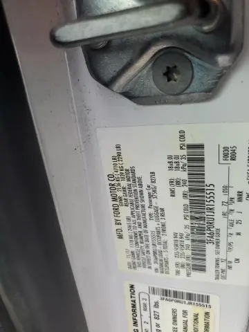 2018 FORD FUSION TITANIUM/PLATINUM HEV  