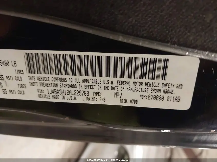 2010 JEEP WRANGLER UNLIMITED SPORT