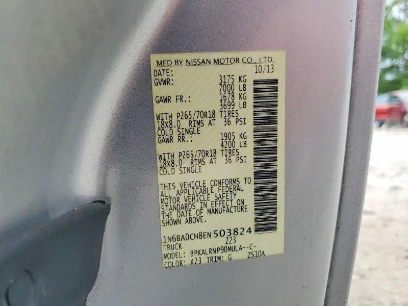 2014 NISSAN TITAN S  