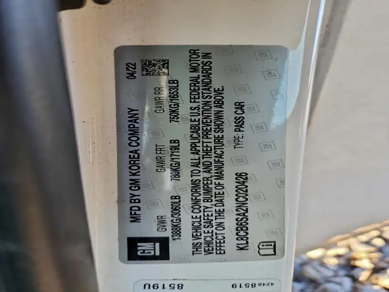 2022 CHEVROLET SPARK LS  