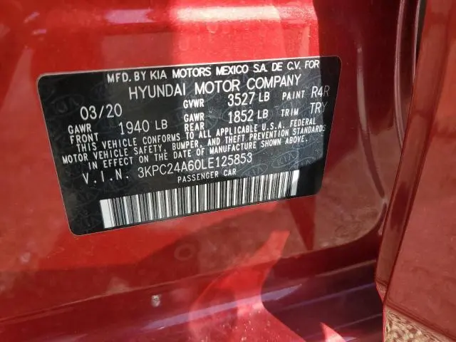 2020 HYUNDAI ACCENT SE  