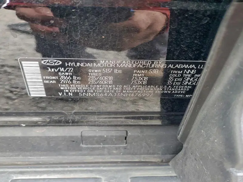 2022 HYUNDAI SANTA FE SEL  