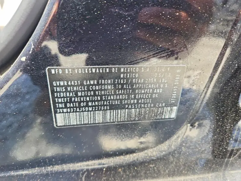 2013 VOLKSWAGEN JETTA HYBRID  