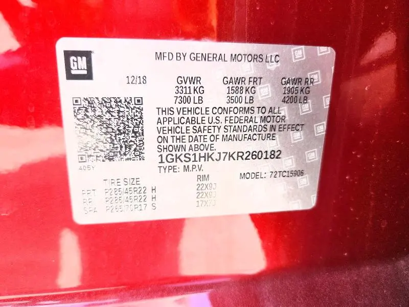 2019 GMC YUKON XL DENALI  