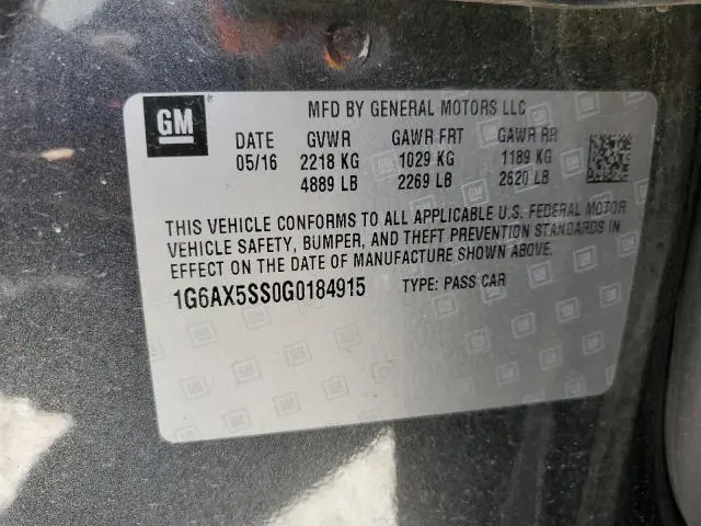 2016 CADILLAC CTS LUXURY COLLECTION  