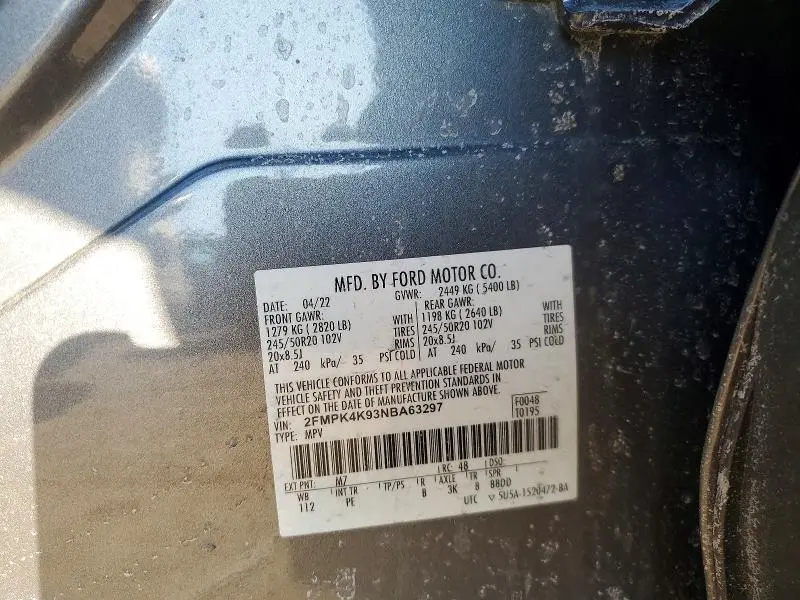 2022 FORD EDGE TITANIUM  