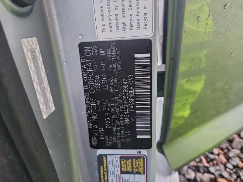 2014 KIA OPTIMA HYBRID  