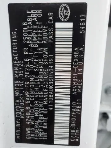 2025 TOYOTA CAMRY XSE  